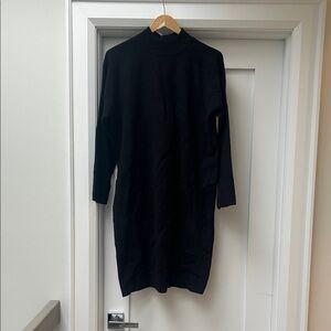 NEW with tags - Frank & Oak Black Long Sleeve Sweater Dress